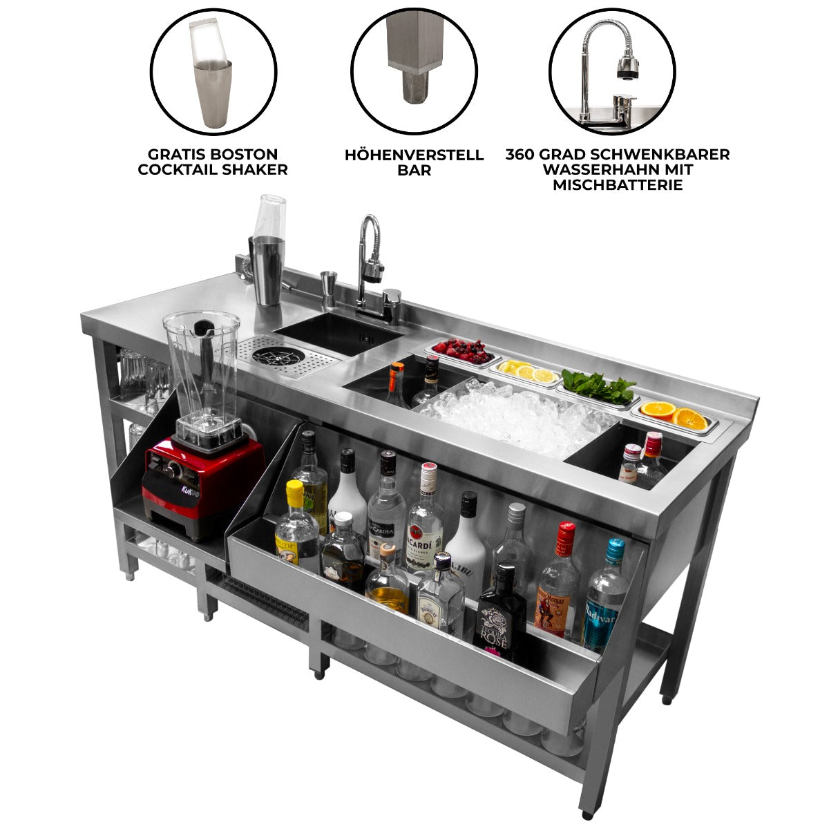 Barman Kit Completo de Coctelería Lujoso