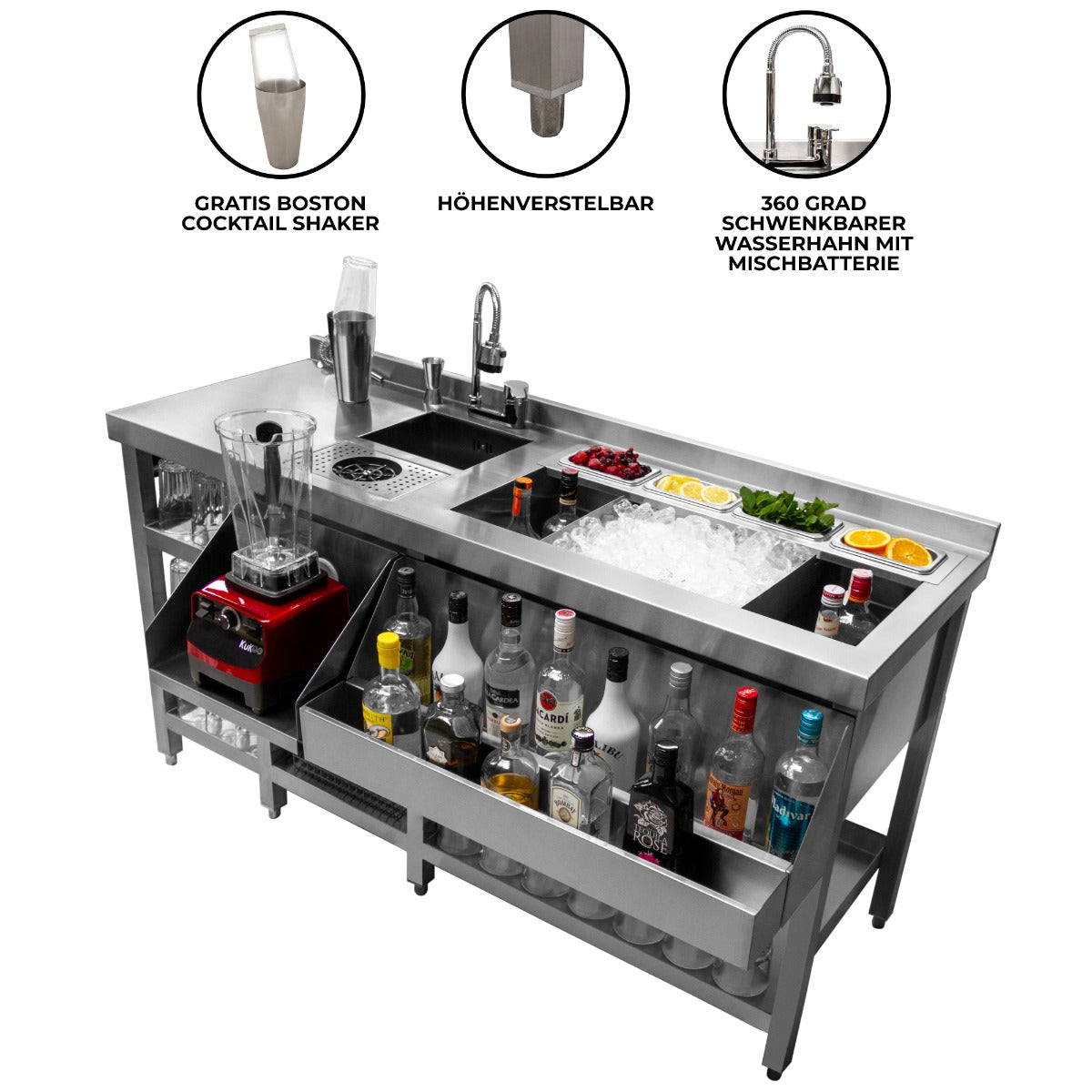 Barman Kit Completo de Coctelería Lujoso