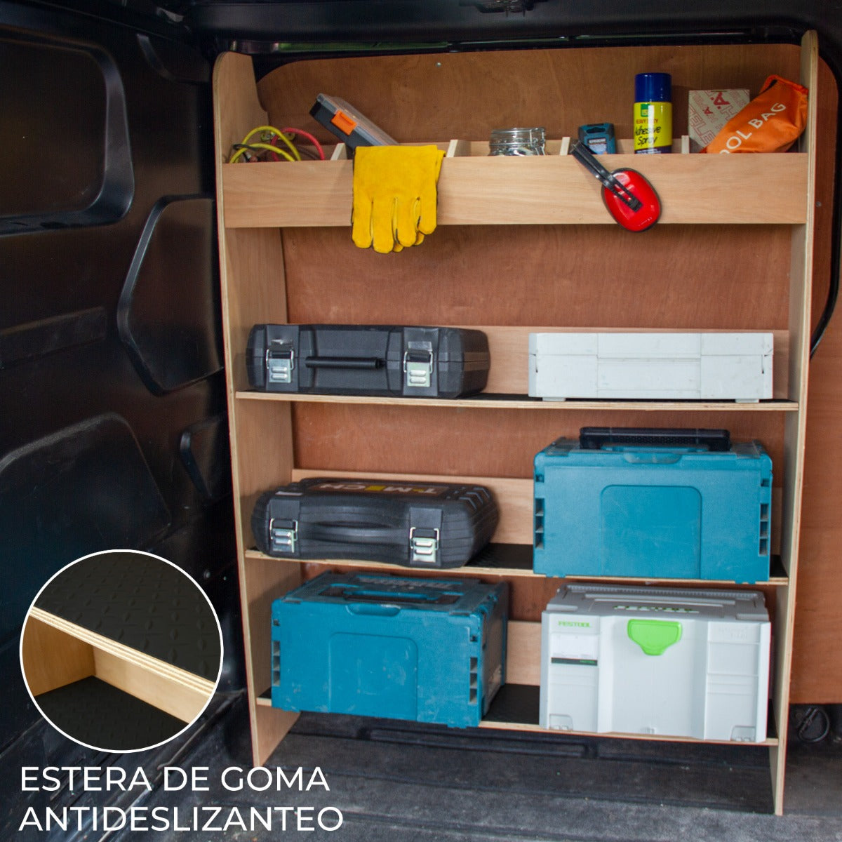 Ford Transit Custom SWB LWB MDF Estantería Furgoneta