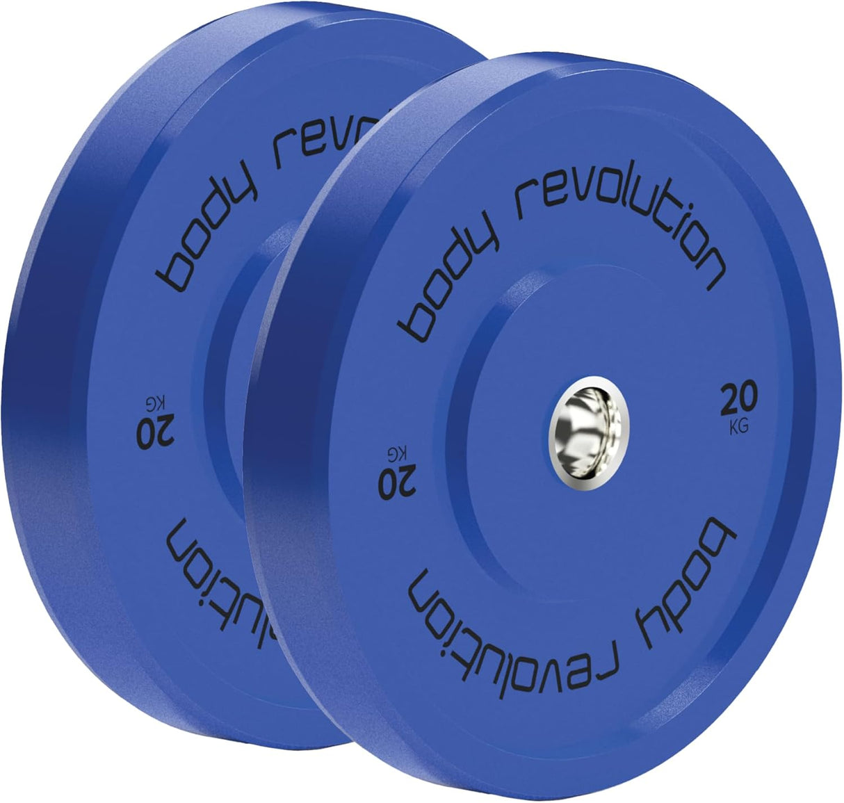 Juego de 2 Discos Bumper Olímpicos de 5kg Body Revolution - Azul