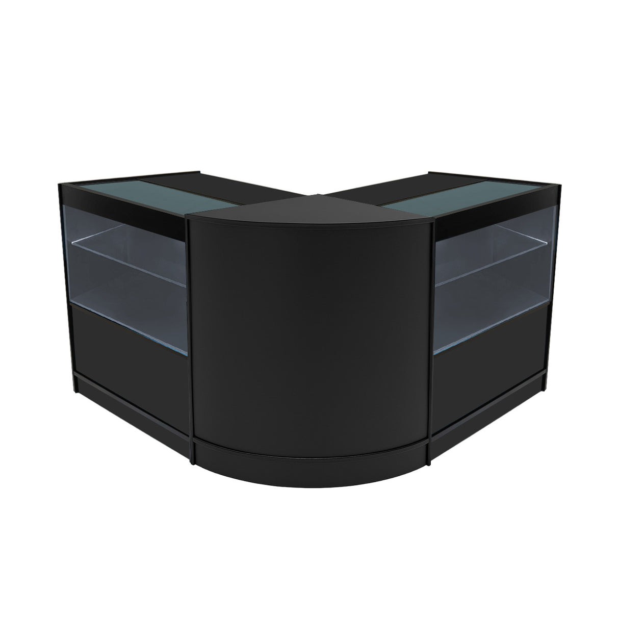 Set Mostradores Comerciales con Luz LED "SELENE" CM60+ 2x C900 – Negro