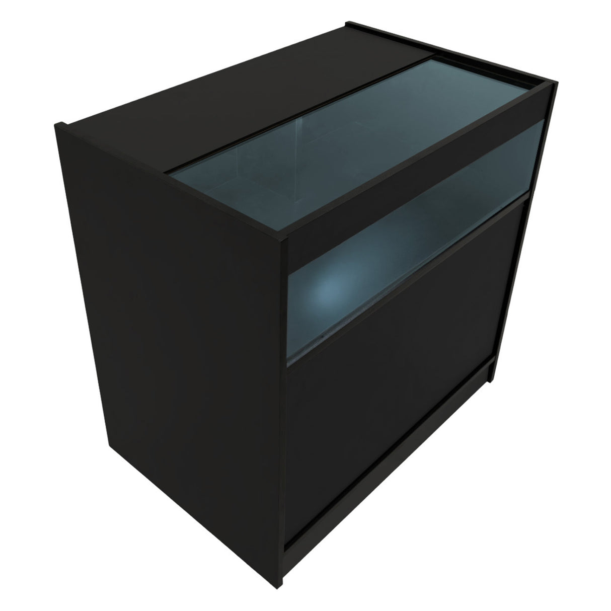 Set Mostradores Comerciales con Luz LED "ADONIS" CM60 + B900 + C900 – Negro