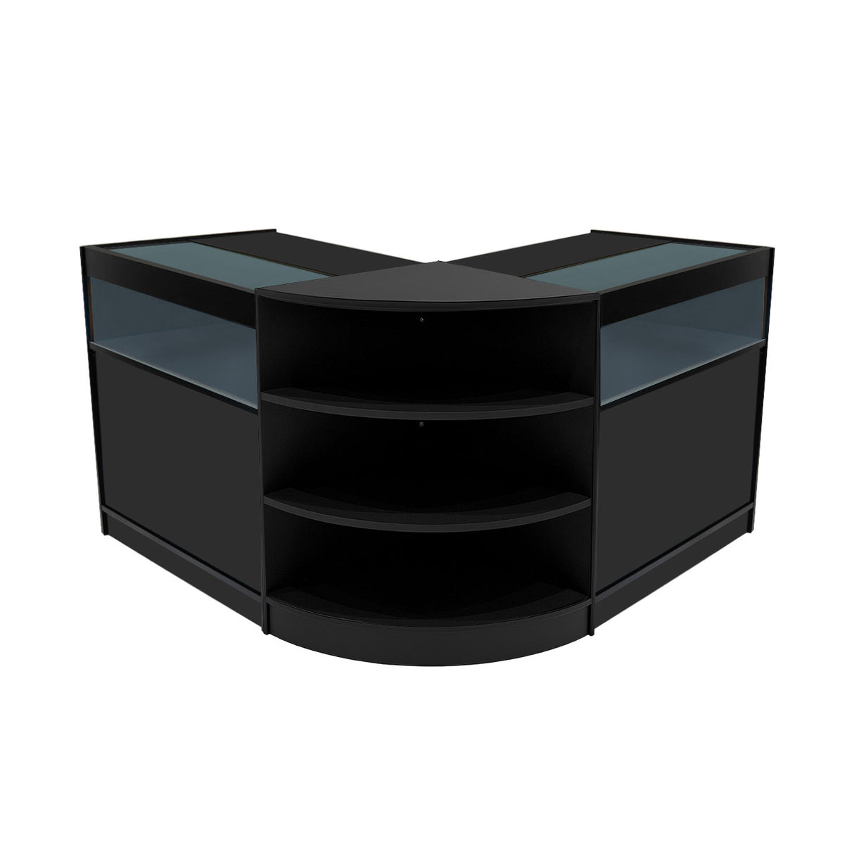 Set Mostradores Comerciales con Luz LED "THESEUS" LM60+ 2x B900 – Negro