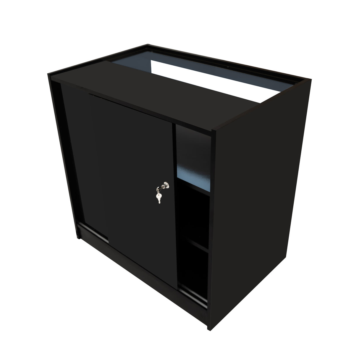 Set Mostradores Comerciales con Luz LED "THESEUS" LM60+ 2x B900 – Negro