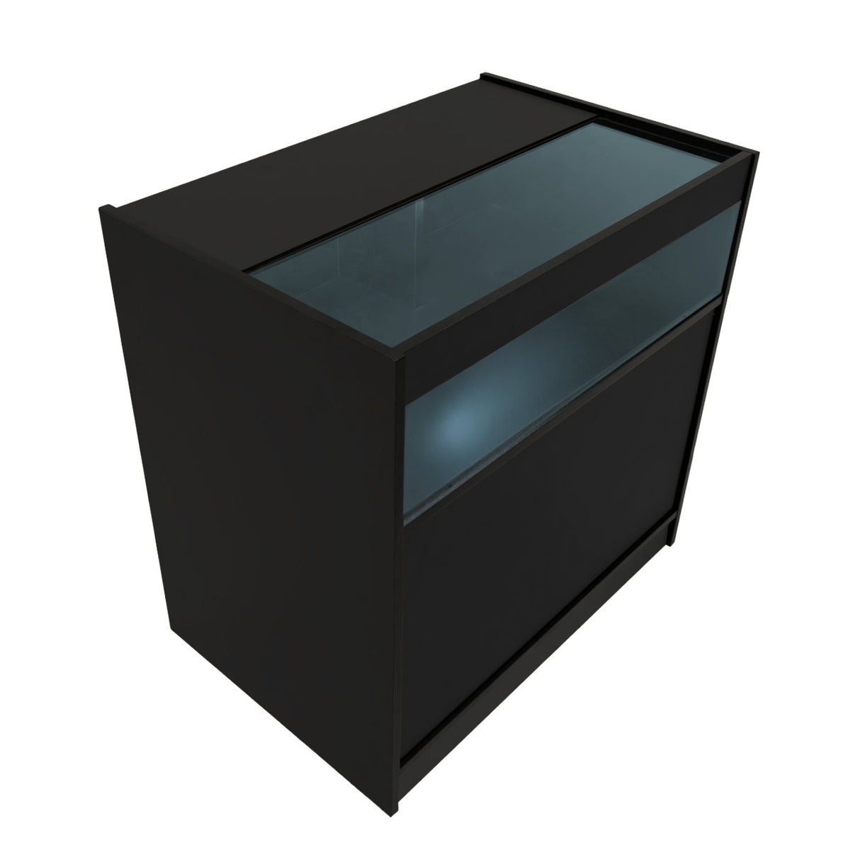 Set Mostradores Comerciales con Luz LED "THESEUS" LM60+ 2x B900 – Negro