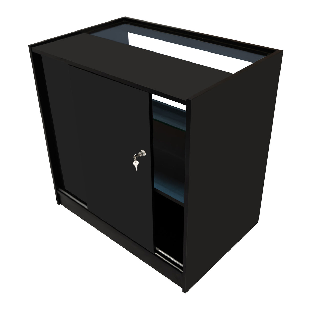 Set Mostradores Comerciales con Luz LED "ANDROMEDA" LM60+ 2x C900 – Negro