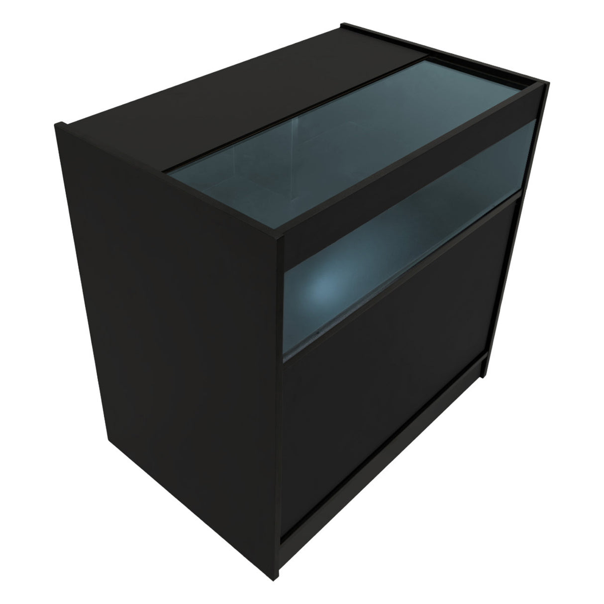 Set Mostradores Comerciales con Luz LED "DEMETER" LM60 + K900 + B900 – Negro