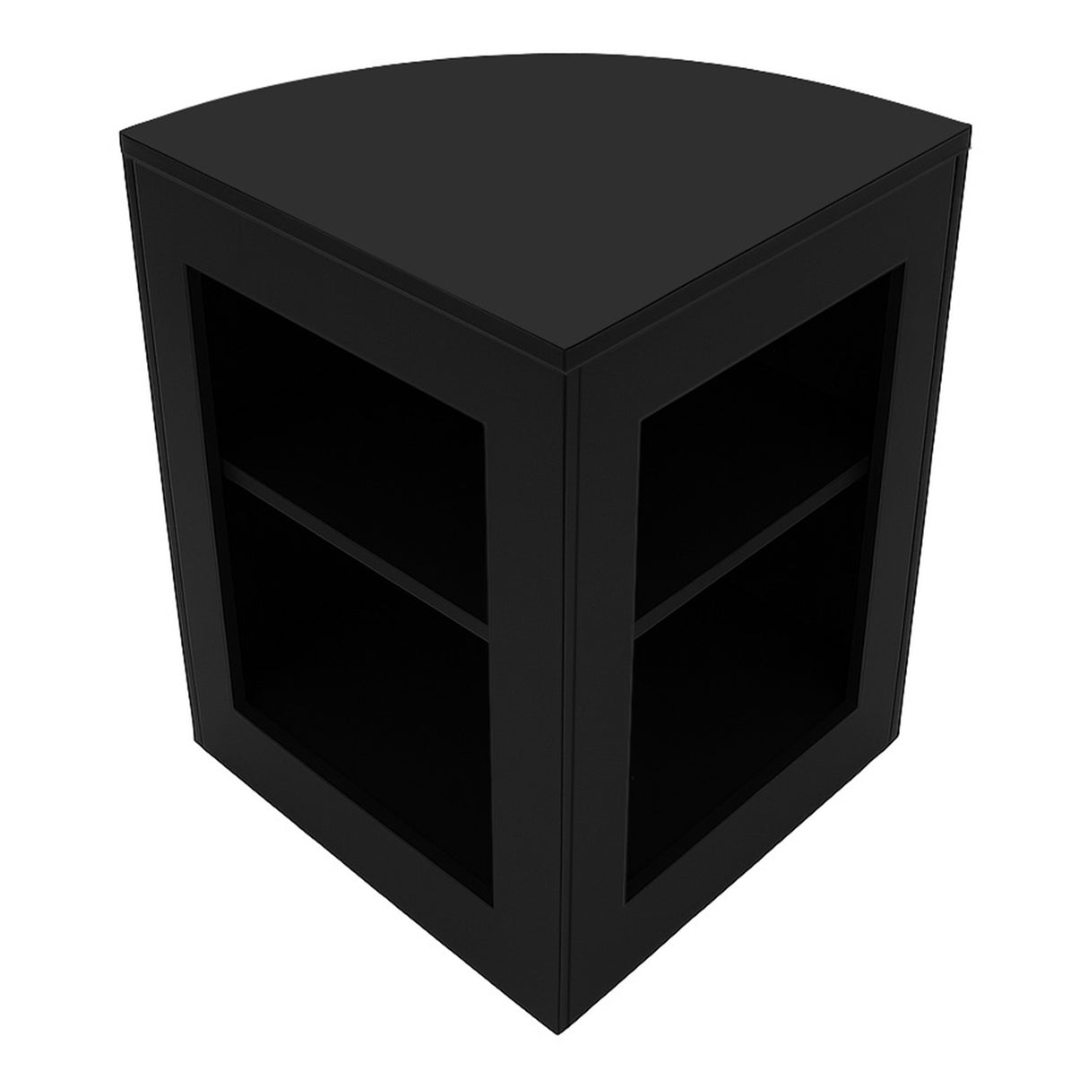 Set Mostradores Comerciales con Luz LED "LUNA" CM60 + 2xB900 + TB60 – Negro