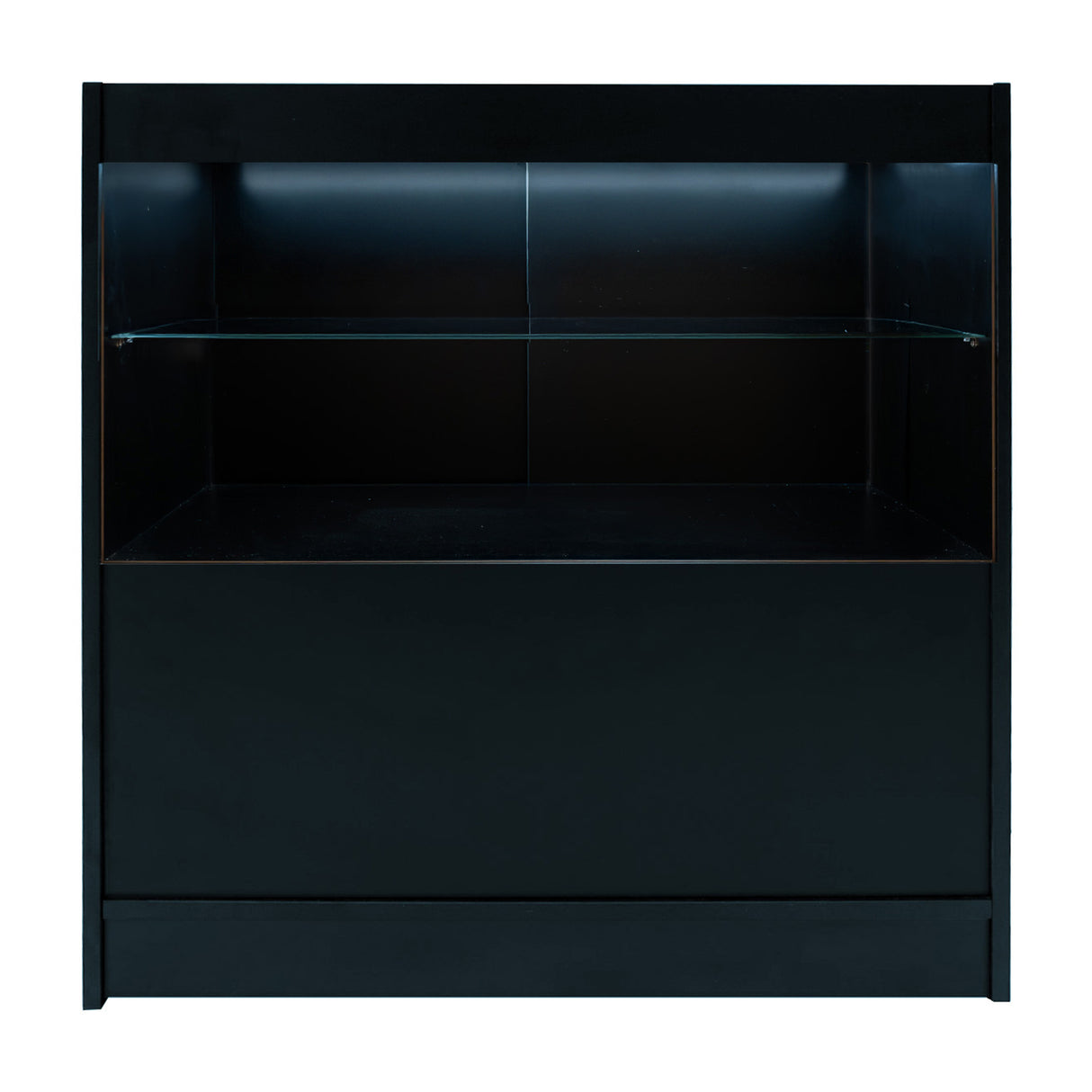 Set Mostradores Comerciales con Luz LED "ECLIPSE" LM60 + 2xC900 + TB60 – Negro