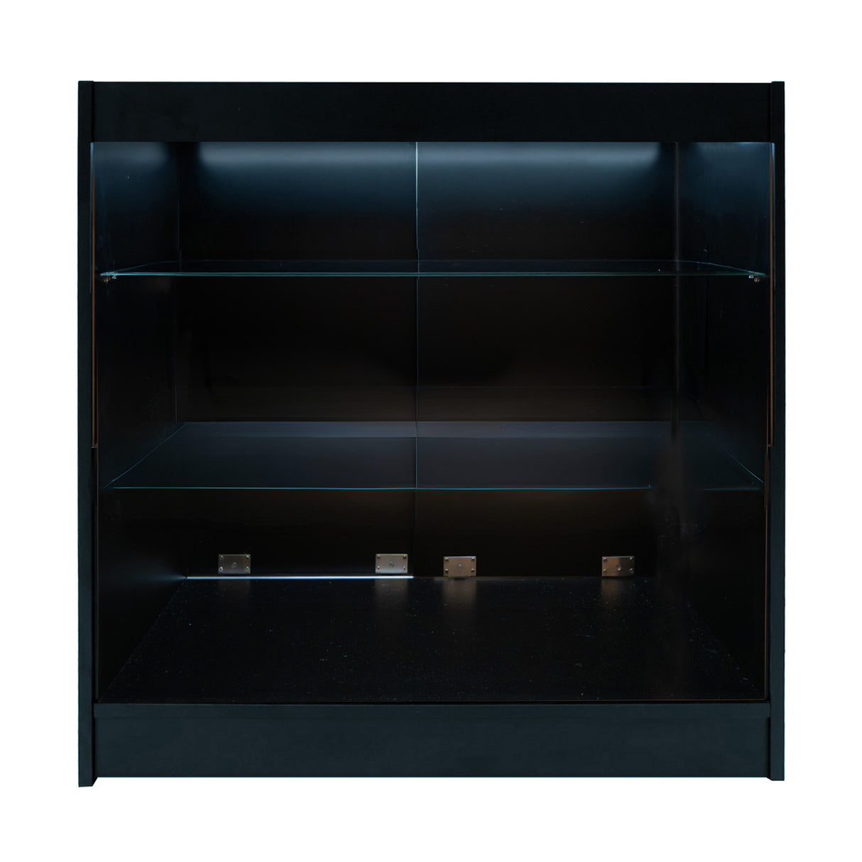 Set Mostradores Comerciales con Luz LED "ASTRO" LM60 + 2xK900 + TB60 – Negro