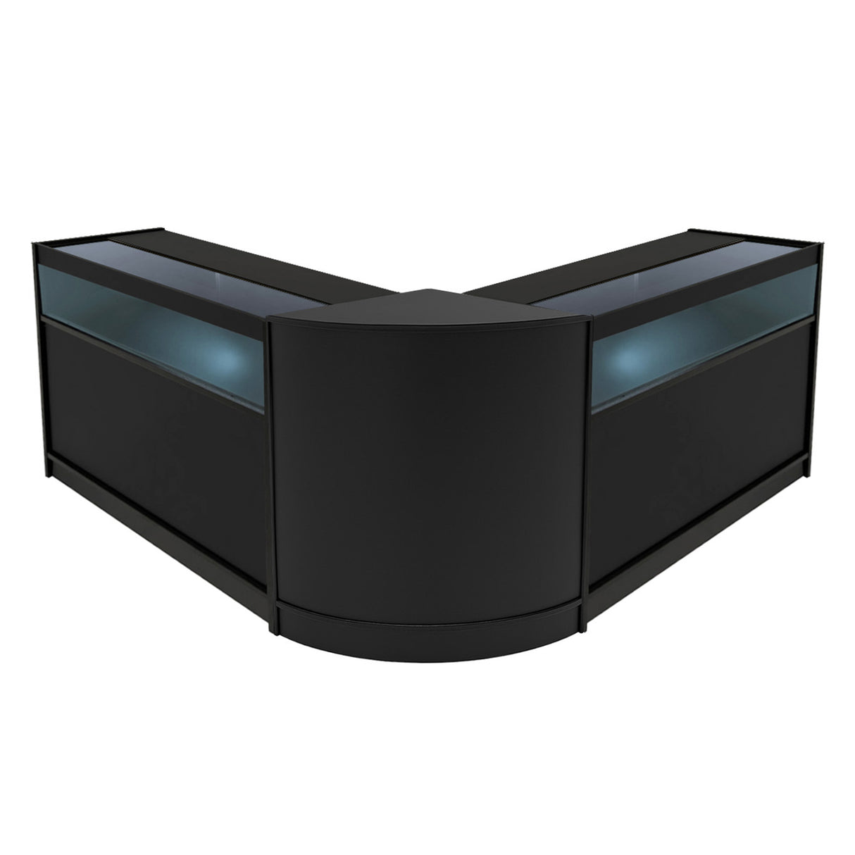 Set Mostradores Comerciales con Luz LED "IRIS" CM60+ 2x B1200 – Negro