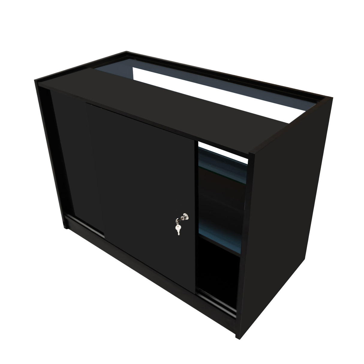 Set Mostradores Comerciales con Luz LED "SELENE" CM60+ 2x C1200 – Negro