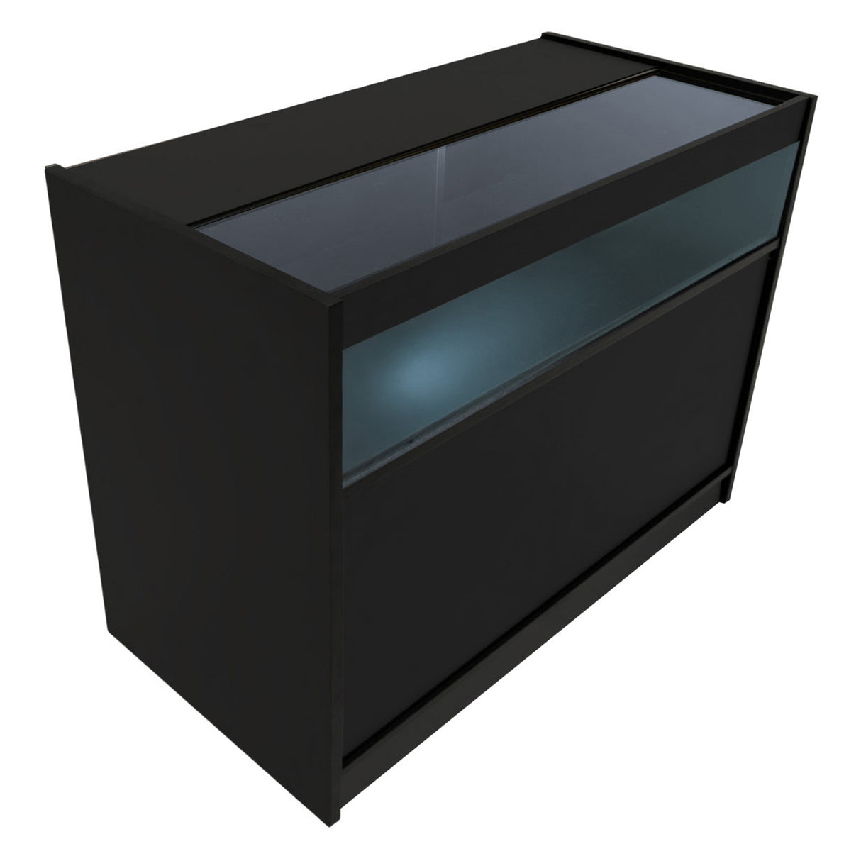 Set Mostradores Comerciales con Luz LED "TRITON" CM60 + K1200 + B1200 – Negro