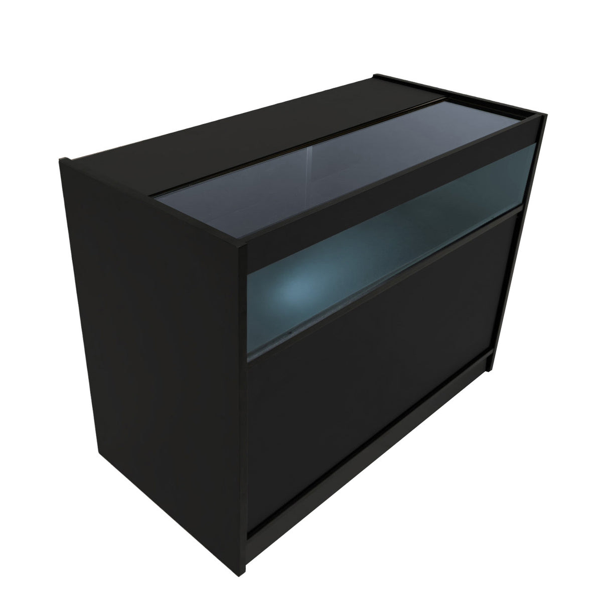 Set Mostradores Comerciales con Luz LED "THESEUS" LM60+ 2x B1200 – Negro