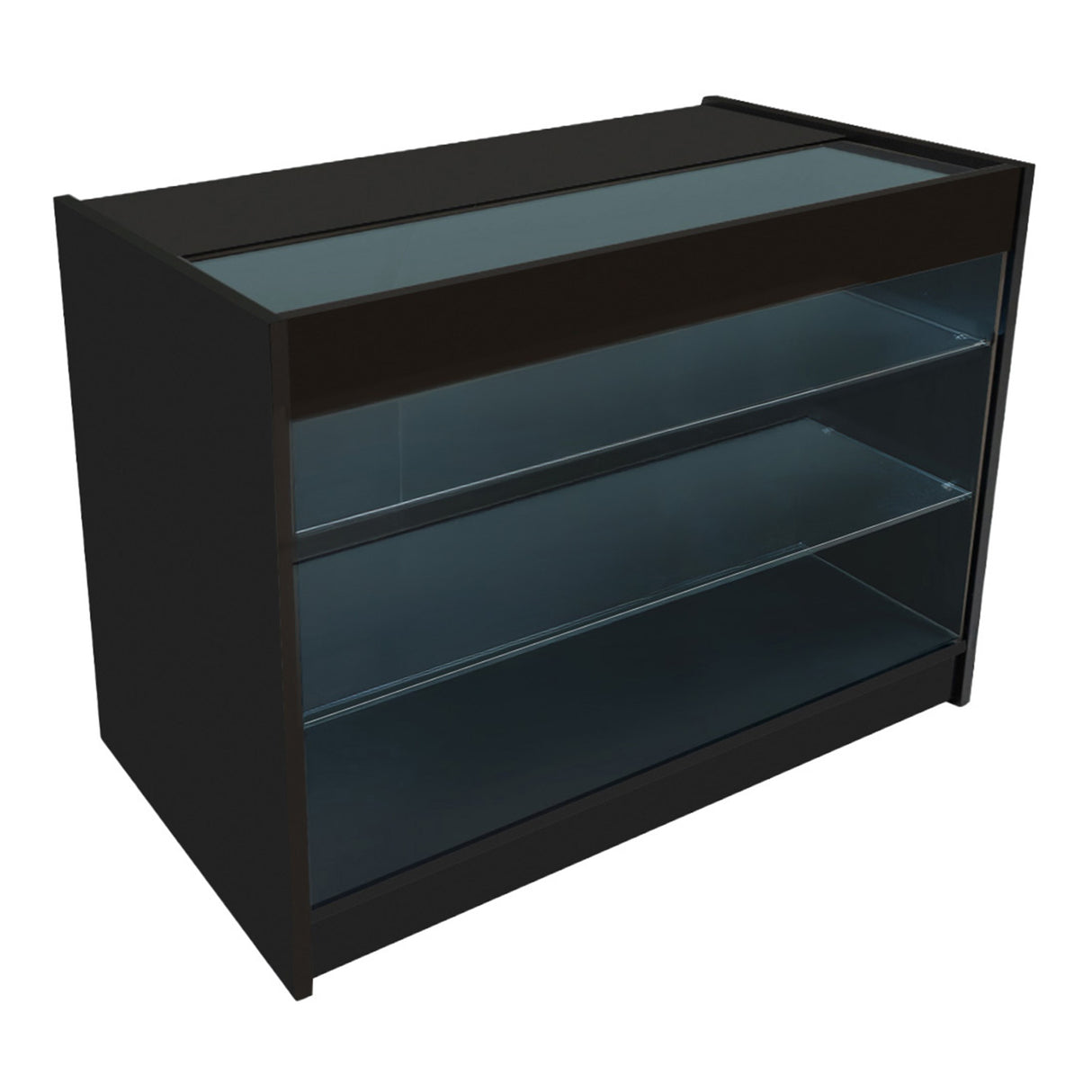 Set Mostradores Comerciales con Luz LED "ARIES" CM60 + 2xK1200 + TB60 – Negro