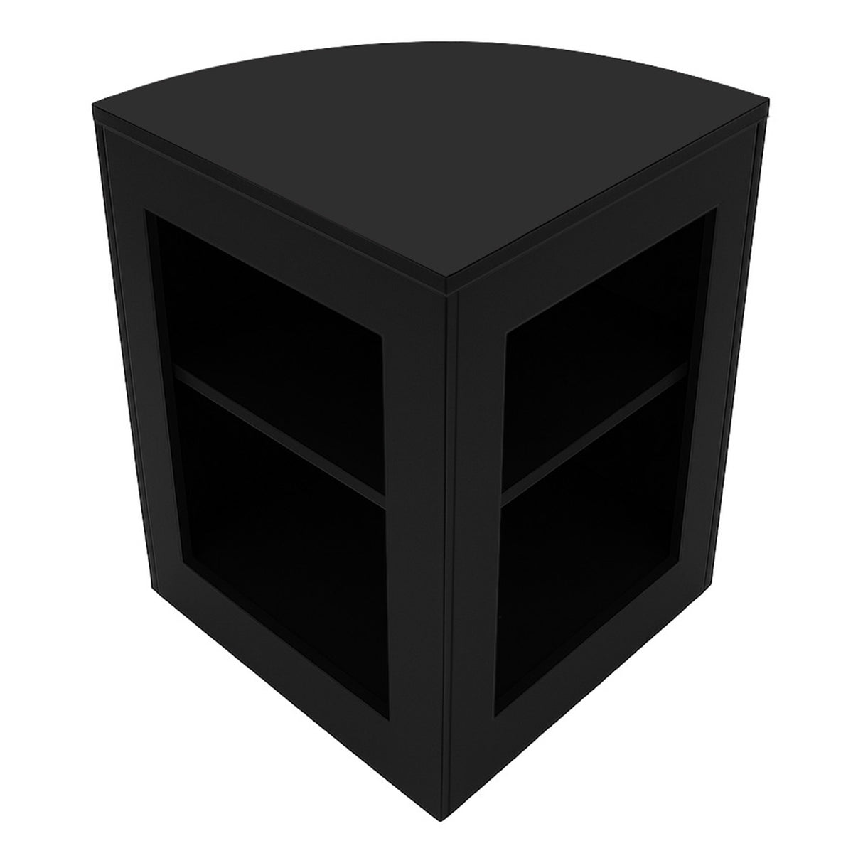 Set Mostradores Comerciales con Luz LED "ARIES" CM60 + 2xK1200 + TB60 – Negro