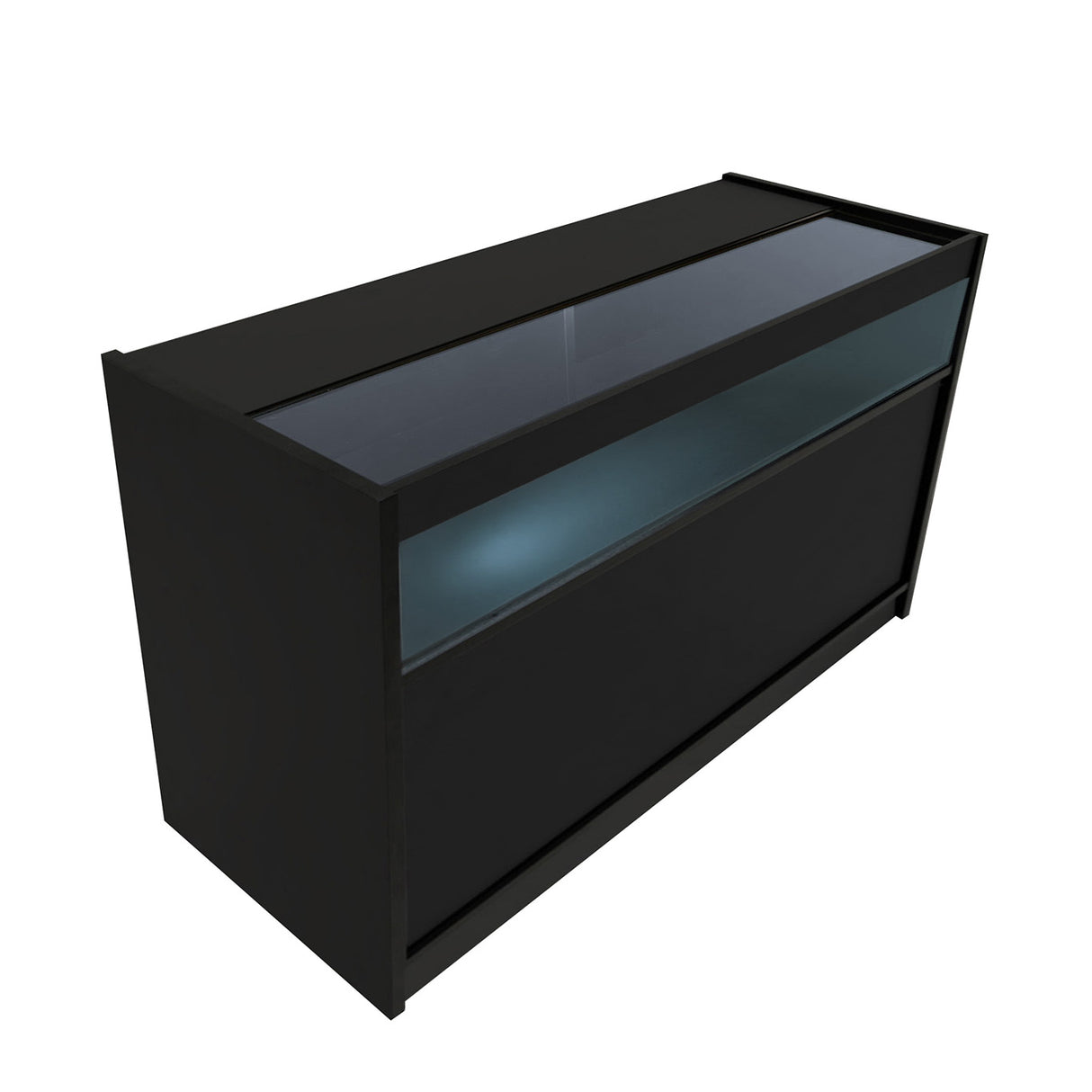 Set Mostradores Comerciales con Luz LED "THESEUS" LM60+ 2x B1500 – Negro