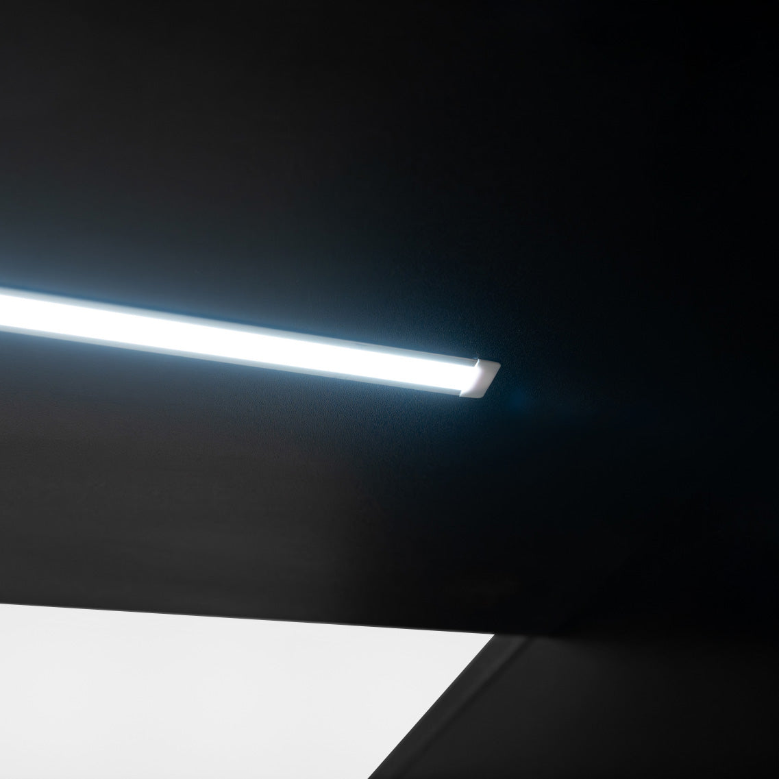 Set Mostradores Comerciales con Luz LED "ANDROMEDA" LM60+ 2x C1500 – Negro