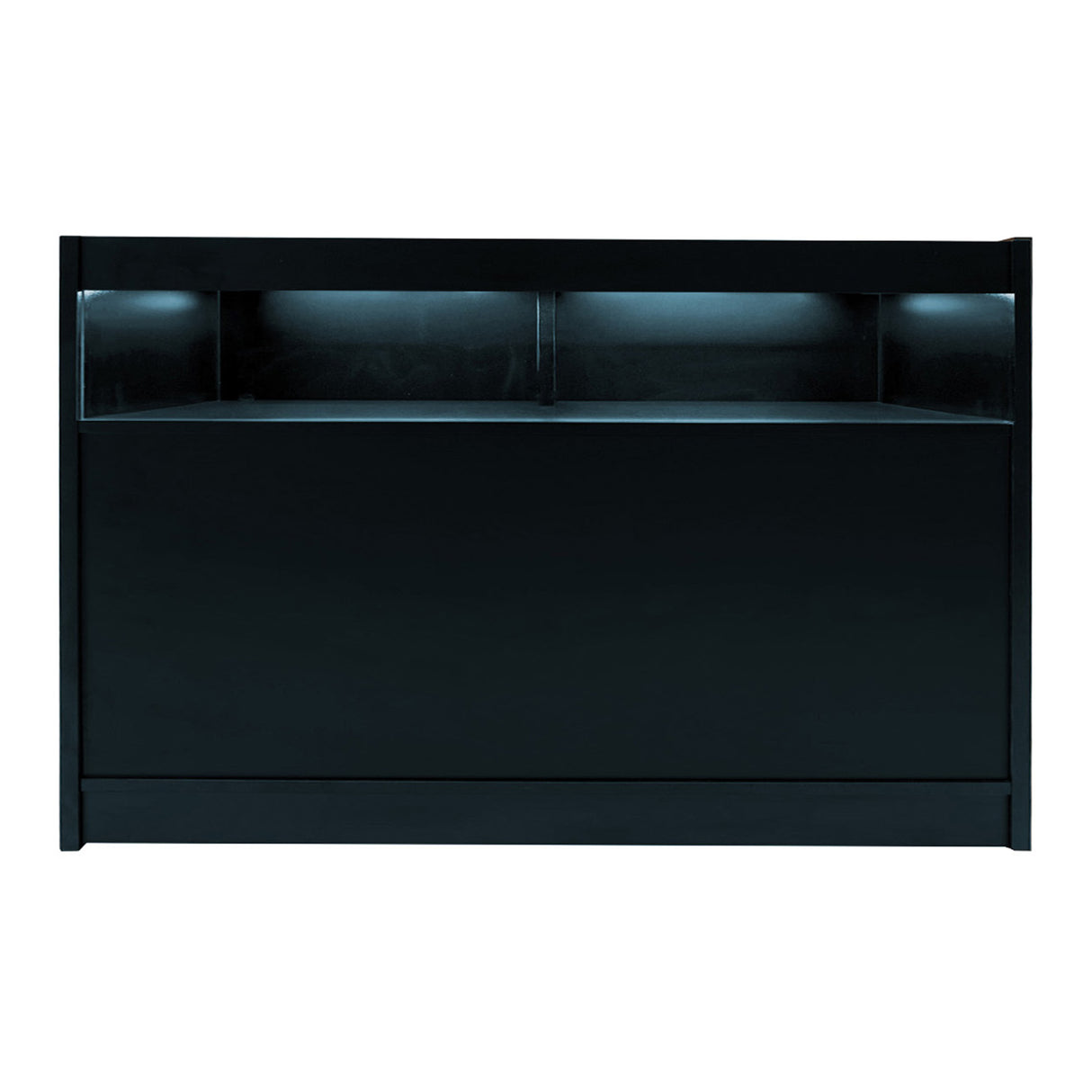 Set Mostradores Comerciales con Luz LED "LUNA" CM60 + 2xB1500 + TB60 – Negro