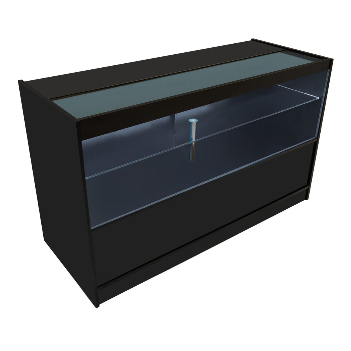 Set Mostradores Comerciales con Luz LED "EUROPA" LM60 + B1500 + C1500 + TB60 – Negro