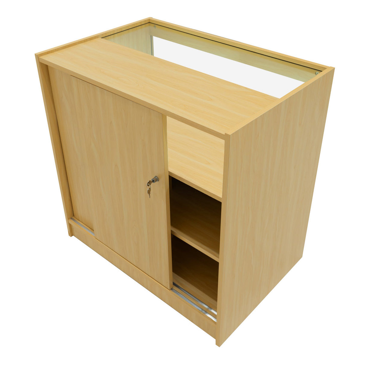 Set Mostradores Comerciales con Luz LED "IRIS" CM60+ 2x B900 – Arce