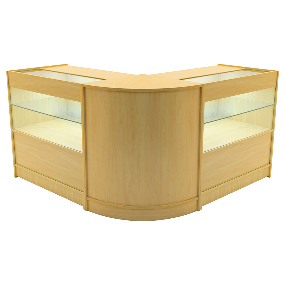 Set Mostradores Comerciales con Luz LED "SELENE" CM60+ 2x C900 – Arce