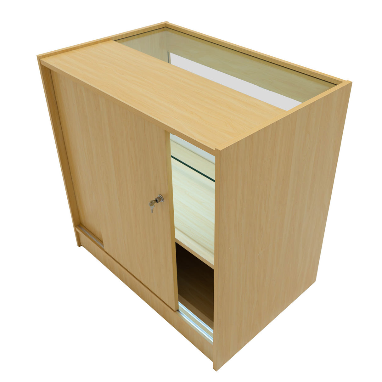 Set Mostradores Comerciales con Luz LED "SELENE" CM60+ 2x C900 – Arce