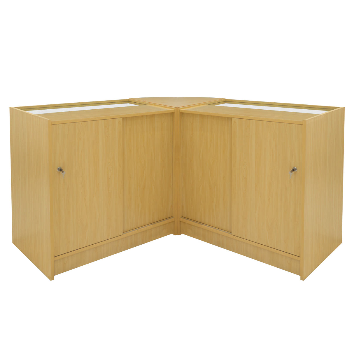 Set Mostradores Comerciales con Luz LED "SELENE" CM60+ 2x C900 – Arce