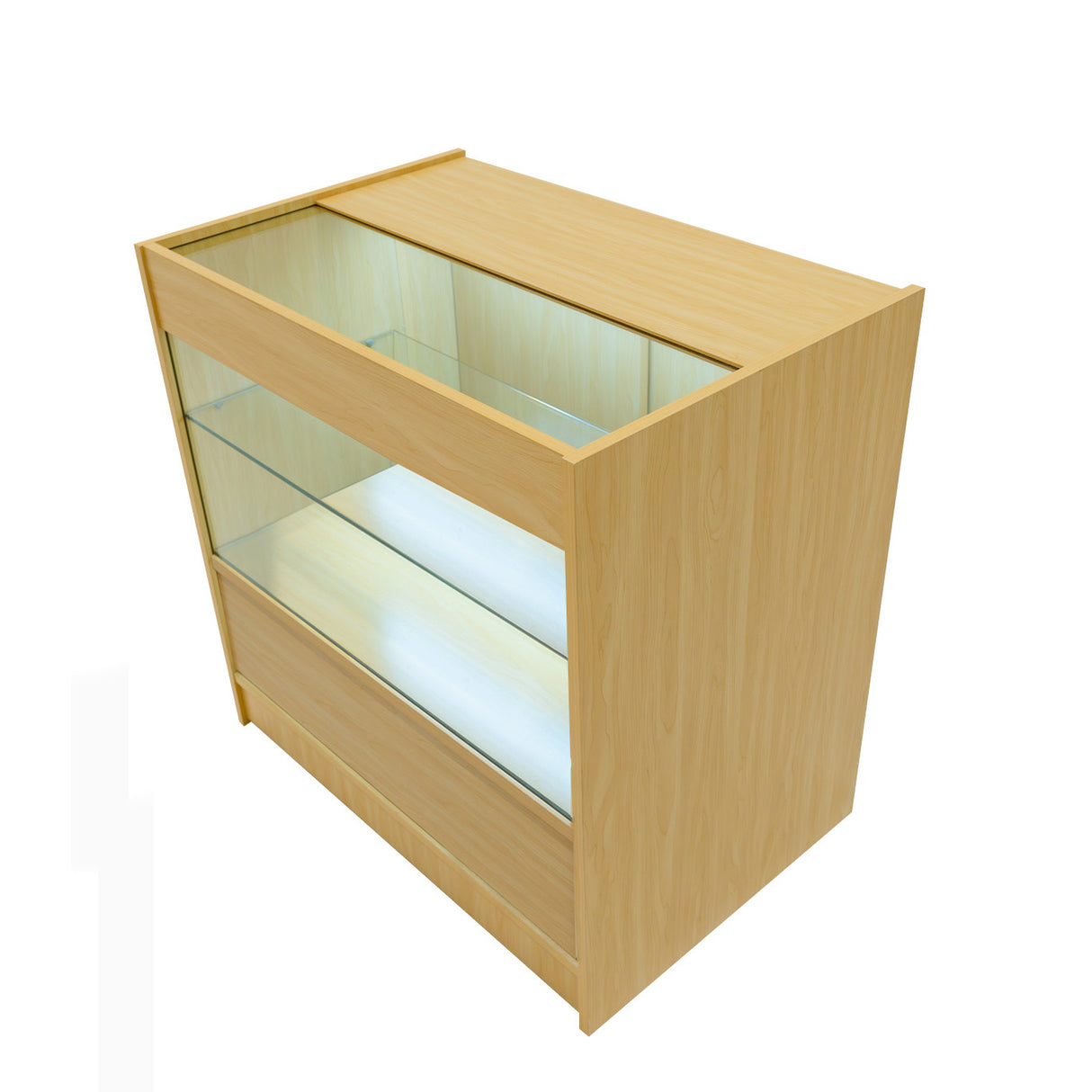 Set Mostradores Comerciales con Luz LED "SELENE" CM60+ 2x C900 – Arce