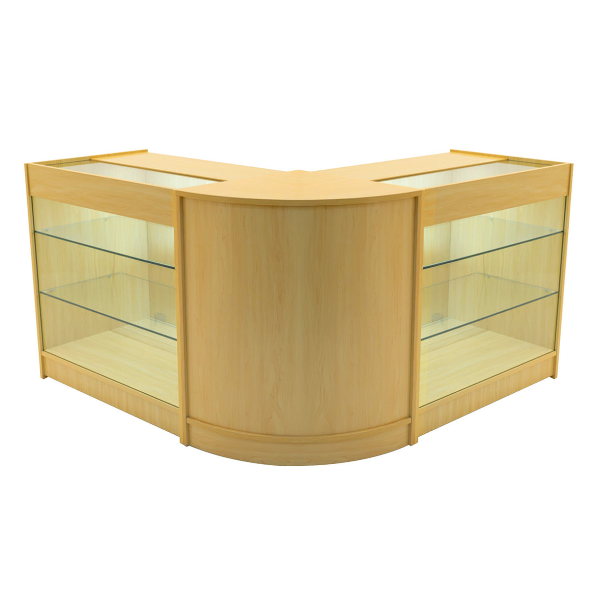 Set Mostradores Comerciales con Luz LED "HELIOS" CM60+ 2x K900 – Arce