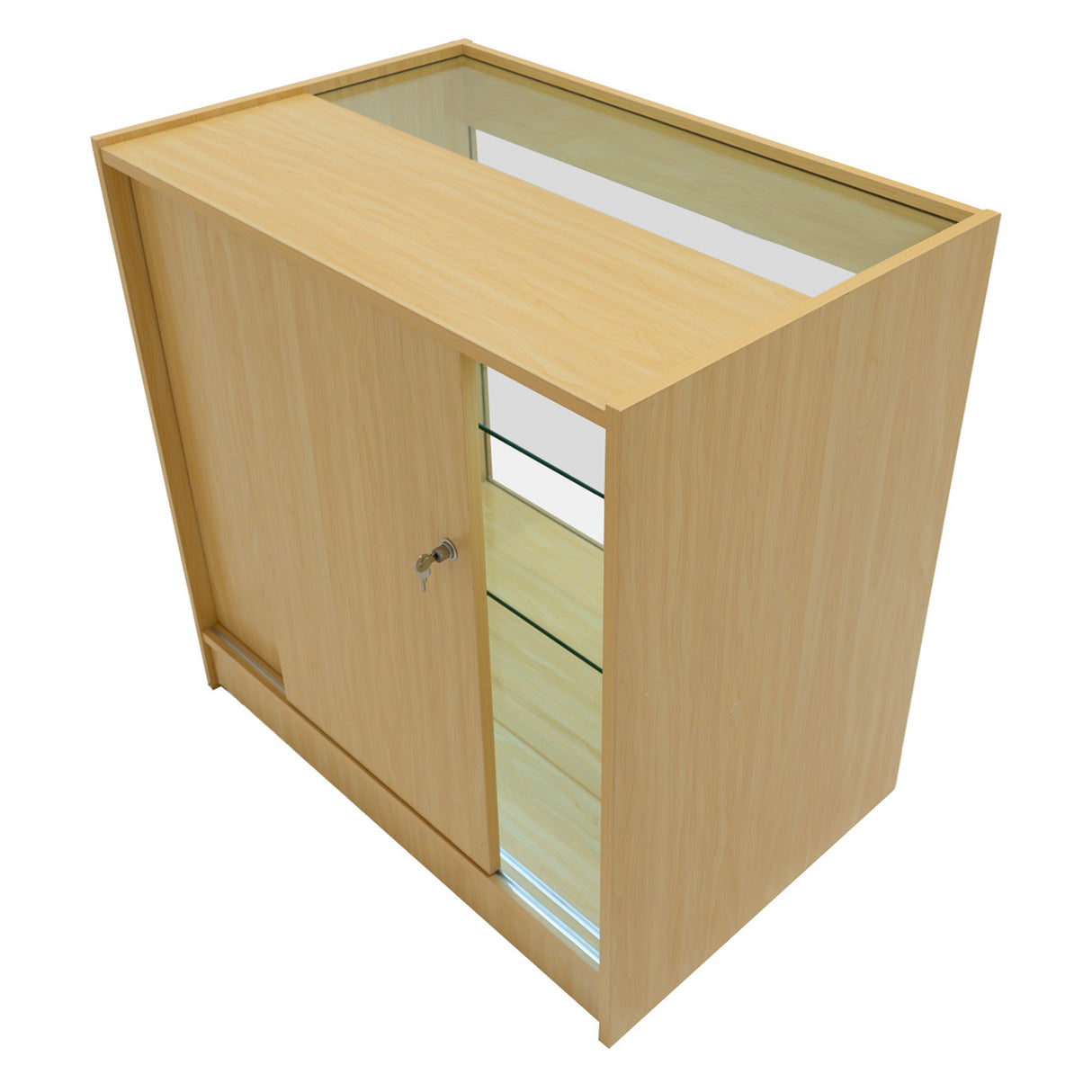 Set Mostradores Comerciales con Luz LED "ADONIS" CM60 + B900 + C900 – Arce