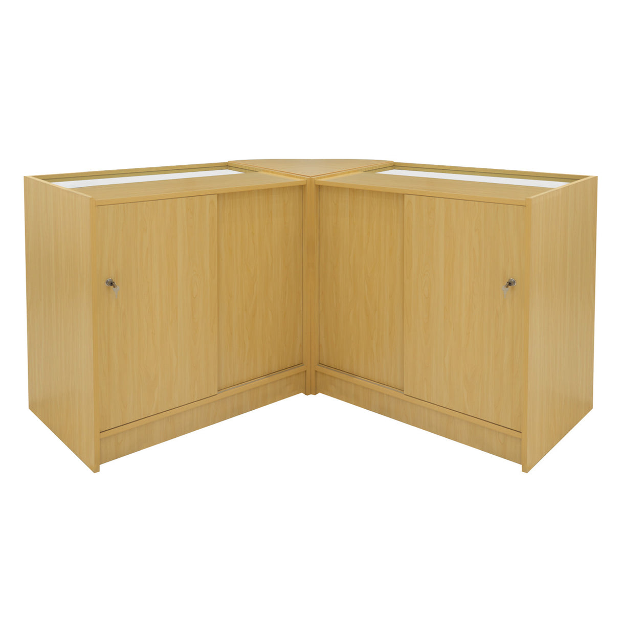 Set Mostradores Comerciales con Luz LED "ADONIS" CM60 + B900 + C900 – Arce