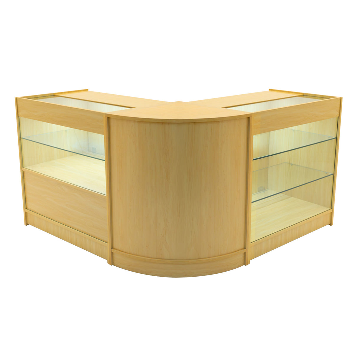 Set Mostradores Comerciales con Luz LED "HERA" CM60 + K900 + C900 – Arce