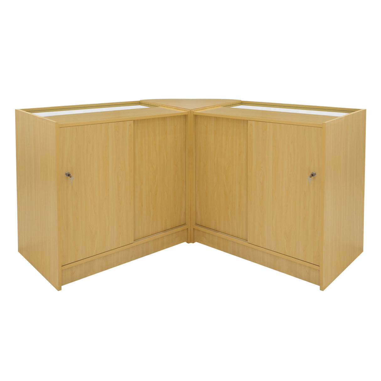 Set Mostradores Comerciales con Luz LED "HERA" CM60 + K900 + C900 – Arce