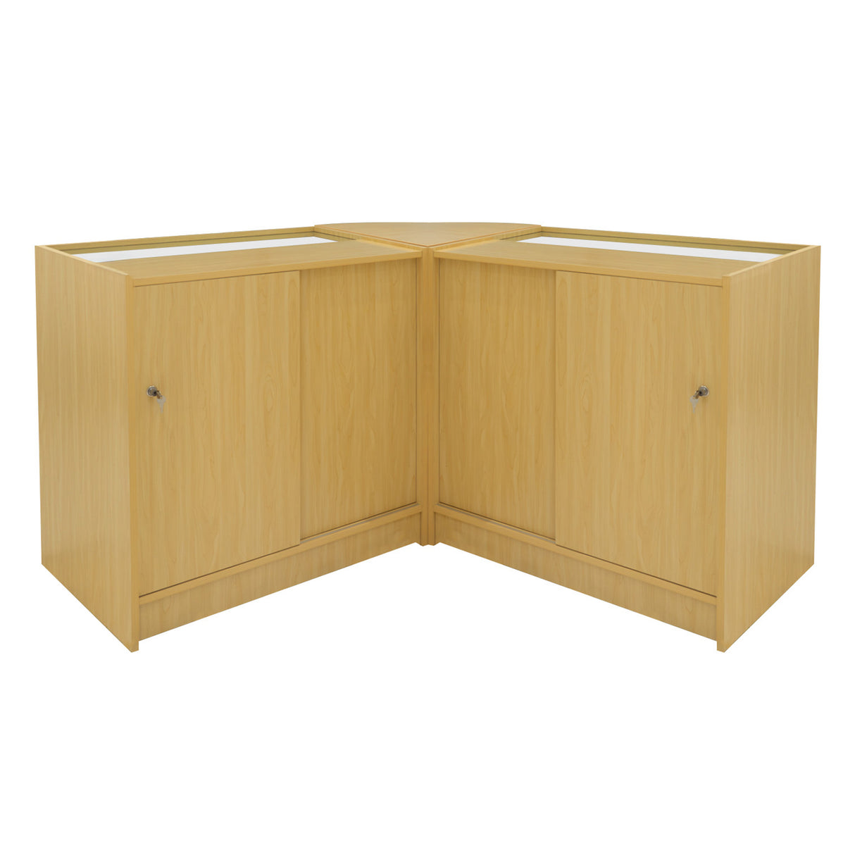 Set Mostradores Comerciales con Luz LED "DEMETER" LM60 + K900 + B900 – Arce