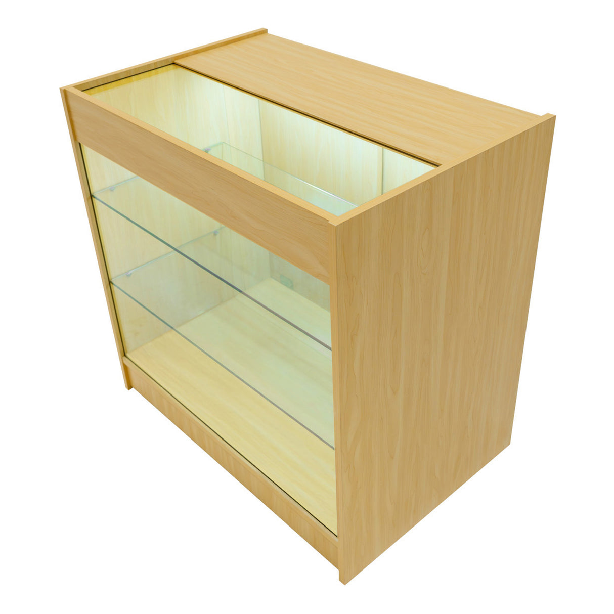 Set Mostradores Comerciales con Luz LED "DEMETER" LM60 + K900 + B900 – Arce