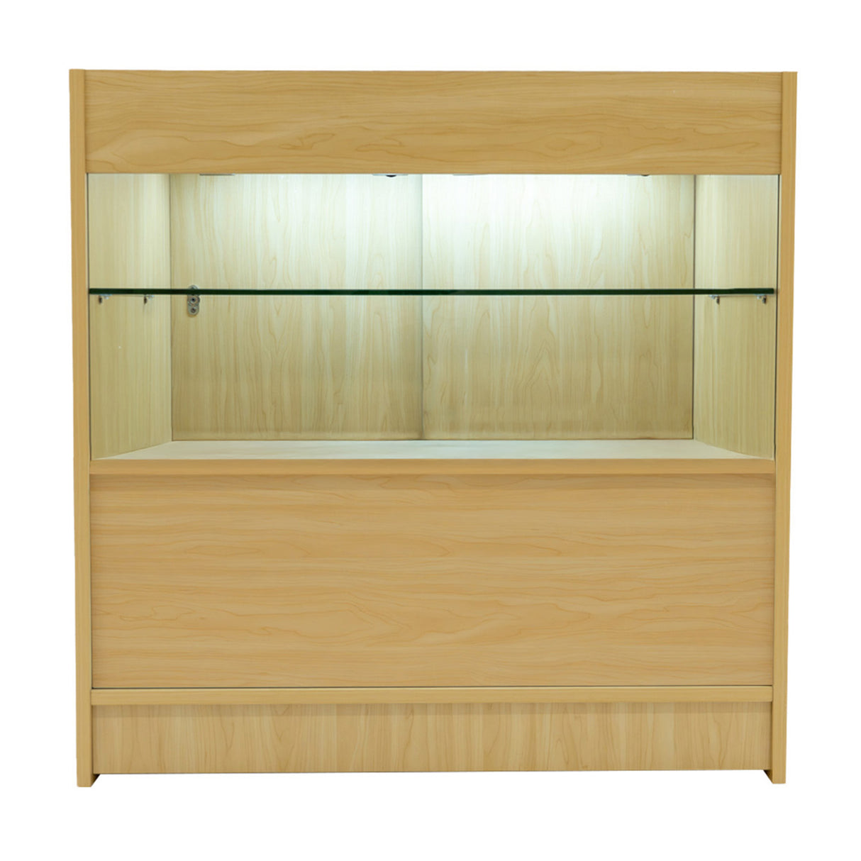 Set Mostradores Comerciales con Luz LED "PHOENIX" CM60 + 2xC900 + TB60 – Arce