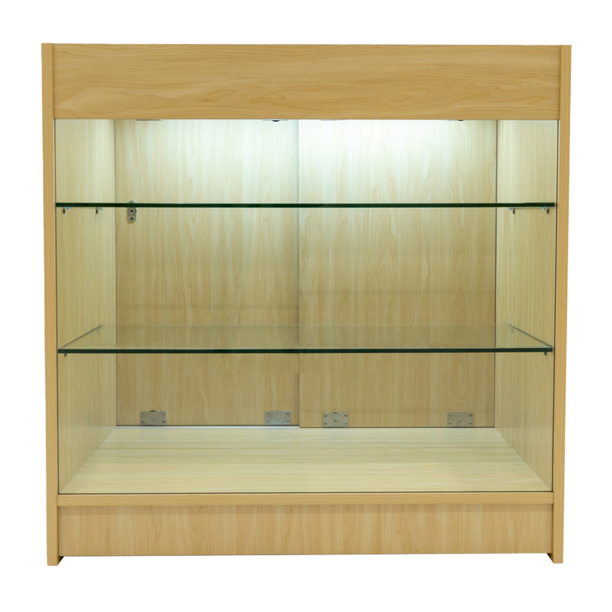 Set Mostradores Comerciales con Luz LED "ARIES" CM60 + 2xK900 + TB60 – Arce