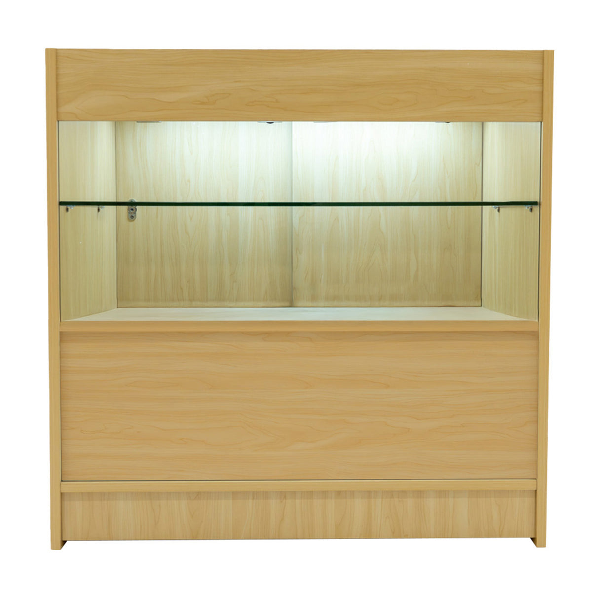 Set Mostradores Comerciales con Luz LED "ECLIPSE" LM60 + 2xC900 + TB60 – Arce