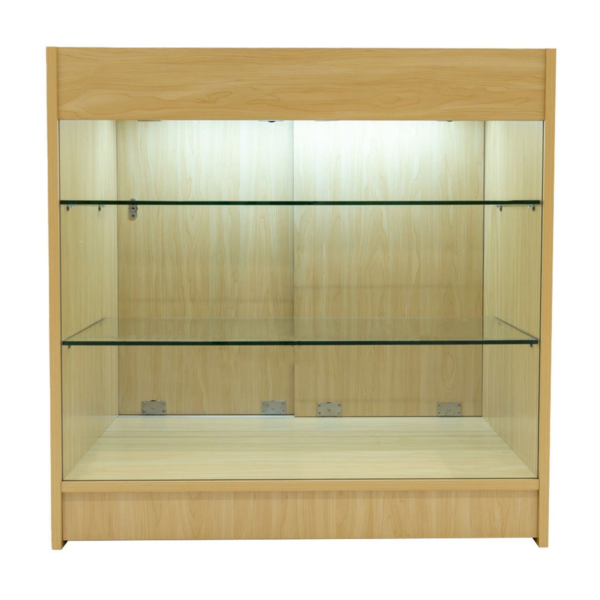 Set Mostradores Comerciales con Luz LED "ASTRO" LM60 + 2xK900 + TB60 – Arce