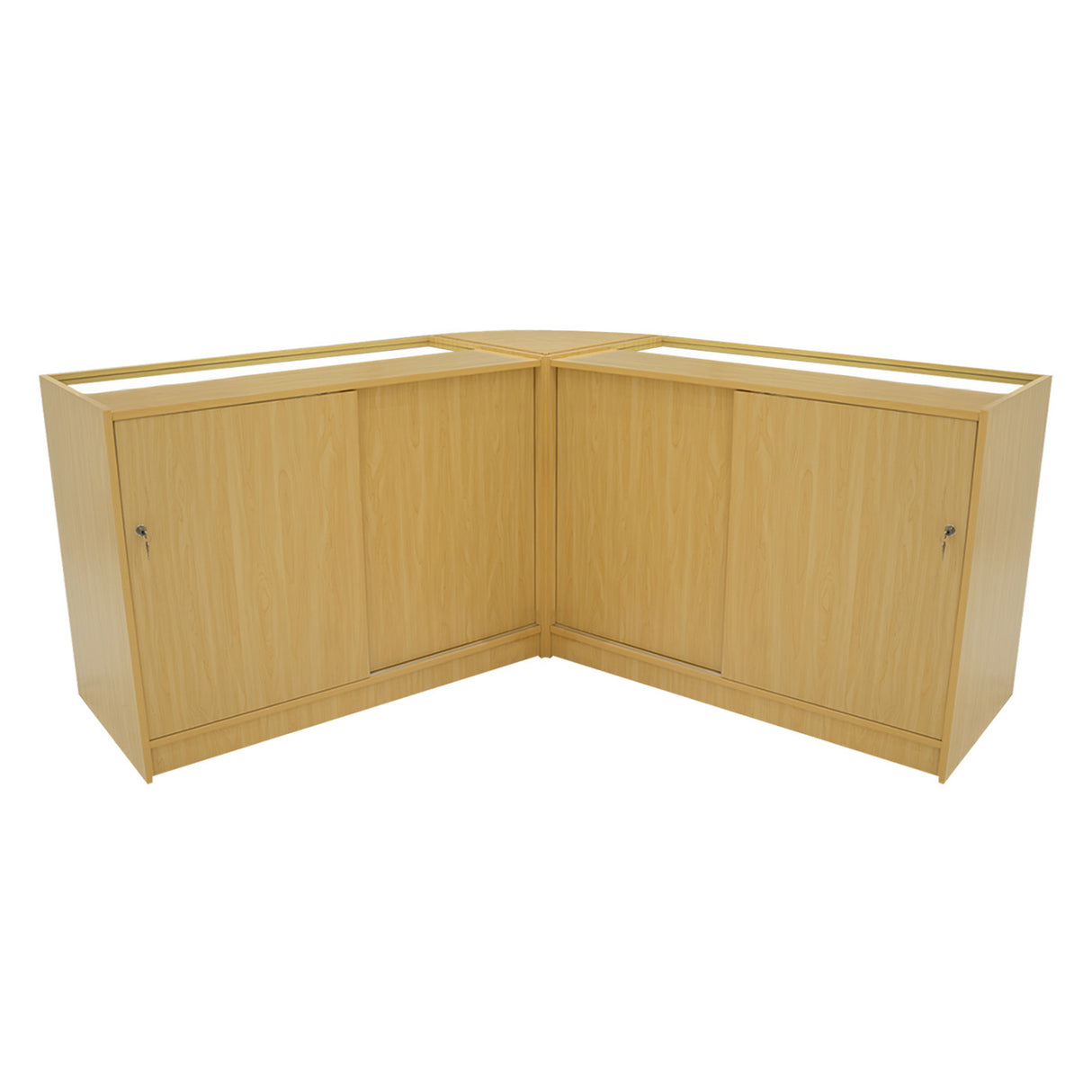 Set Mostradores Comerciales con Luz LED "IRIS" CM60+ 2x B1200 –Arce