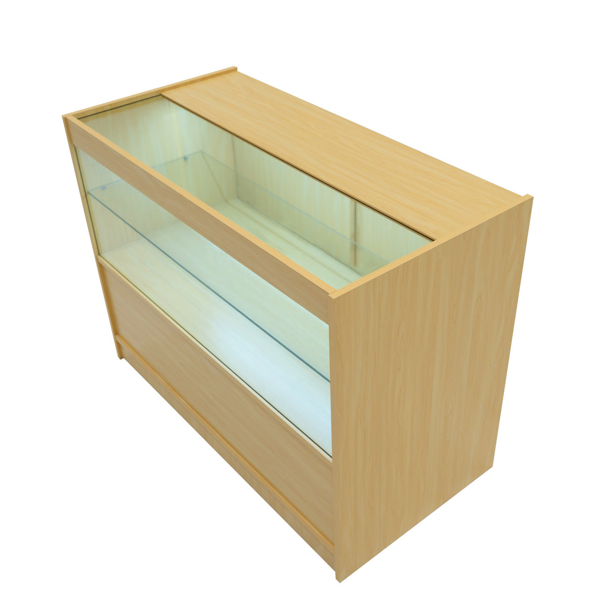 Set Mostradores Comerciales con Luz LED "SELENE" CM60+ 2x C1200 – Arce