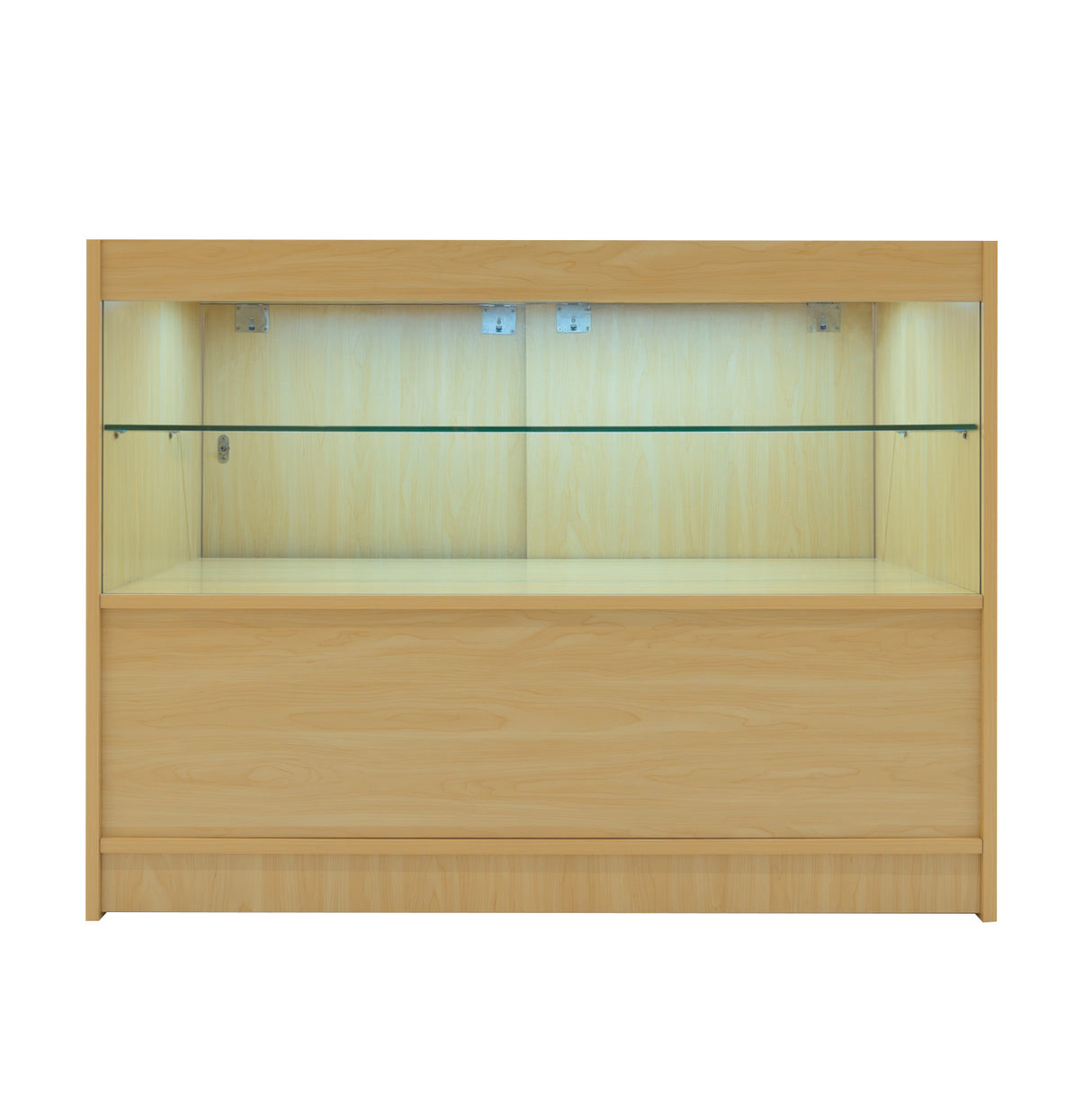 Set Mostradores Comerciales con Luz LED "SELENE" CM60+ 2x C1200 – Arce