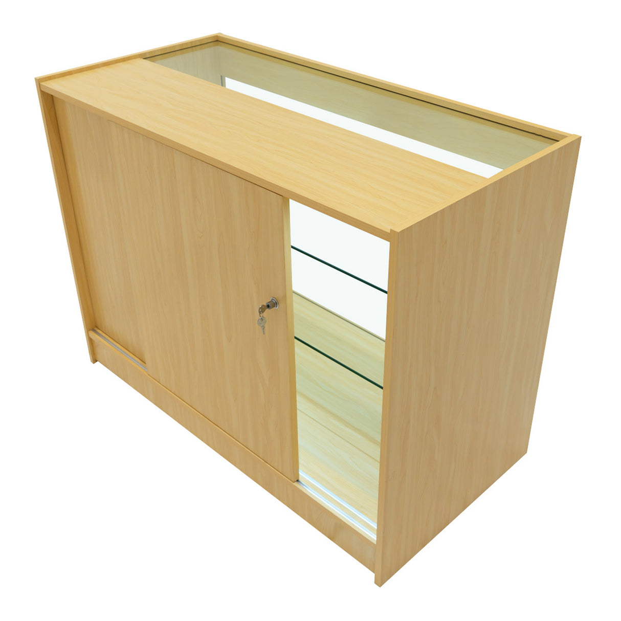 Set Mostradores Comerciales con Luz LED "HERA" CM60 + K1200 + C1200 – Arce