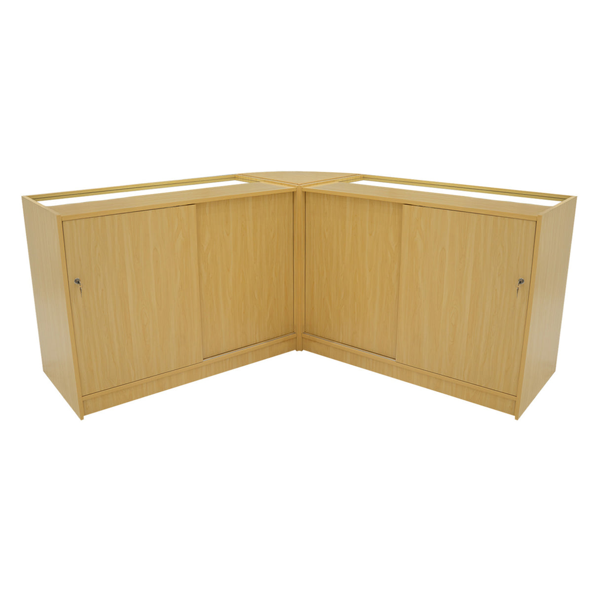 Set Mostradores Comerciales con Luz LED "HERA" CM60 + K1200 + C1200 – Arce