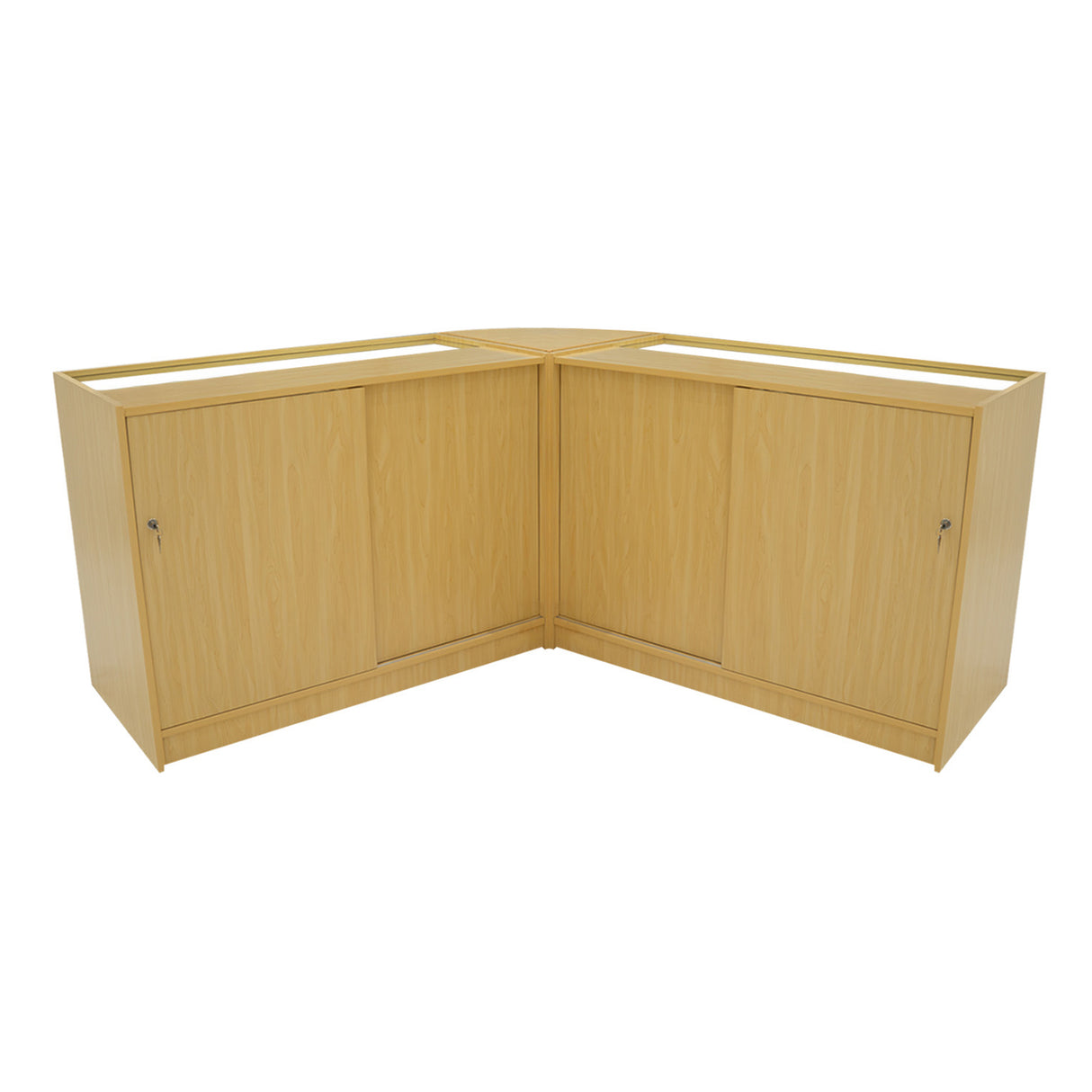 Set Mostradores Comerciales con Luz LED "ANDROMEDA" LM60+ 2x C1200 – Arce