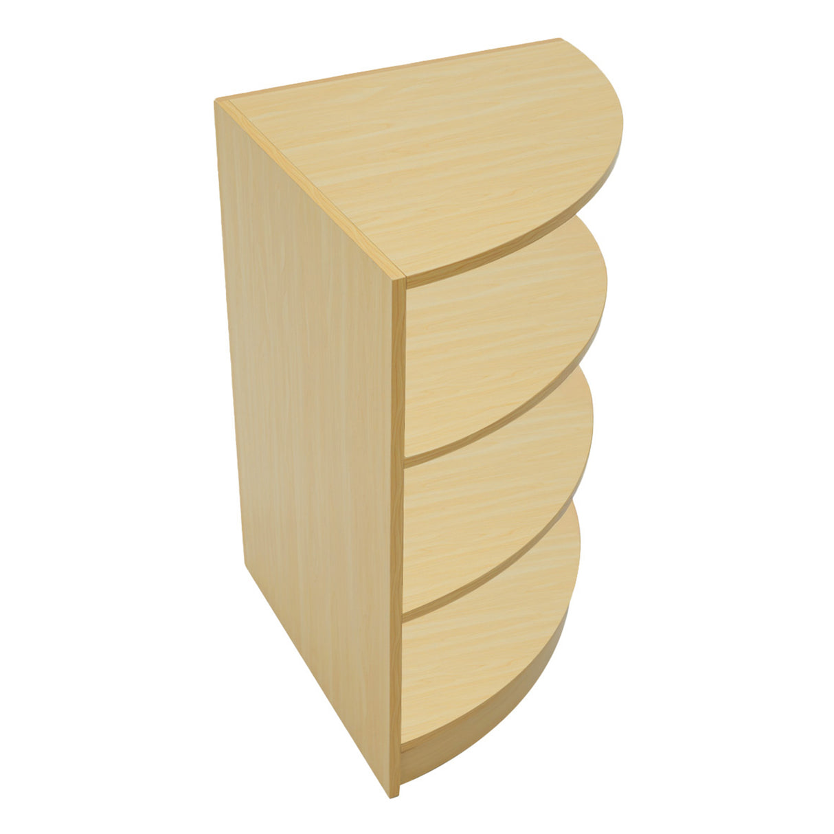 Set Mostradores Comerciales con Luz LED "HARMONIA" LM60 + B1200 + C1200 – color Arce