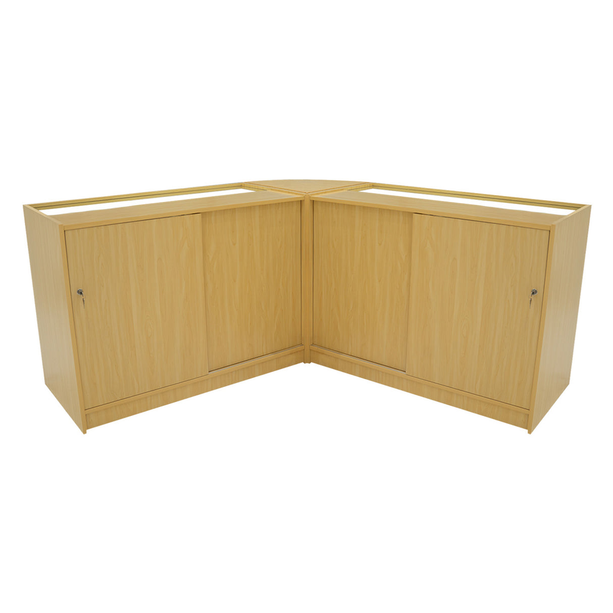 Set Mostradores Comerciales con Luz LED "DEMETER" LM60 + K1200 + B1200 – Arce