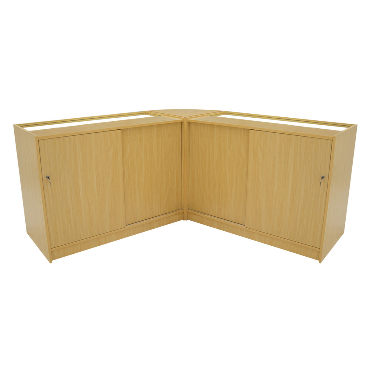 Set Mostradores Comerciales con Luz LED "CALLIOPE" LM60 + K1200 + C1200 – Arce