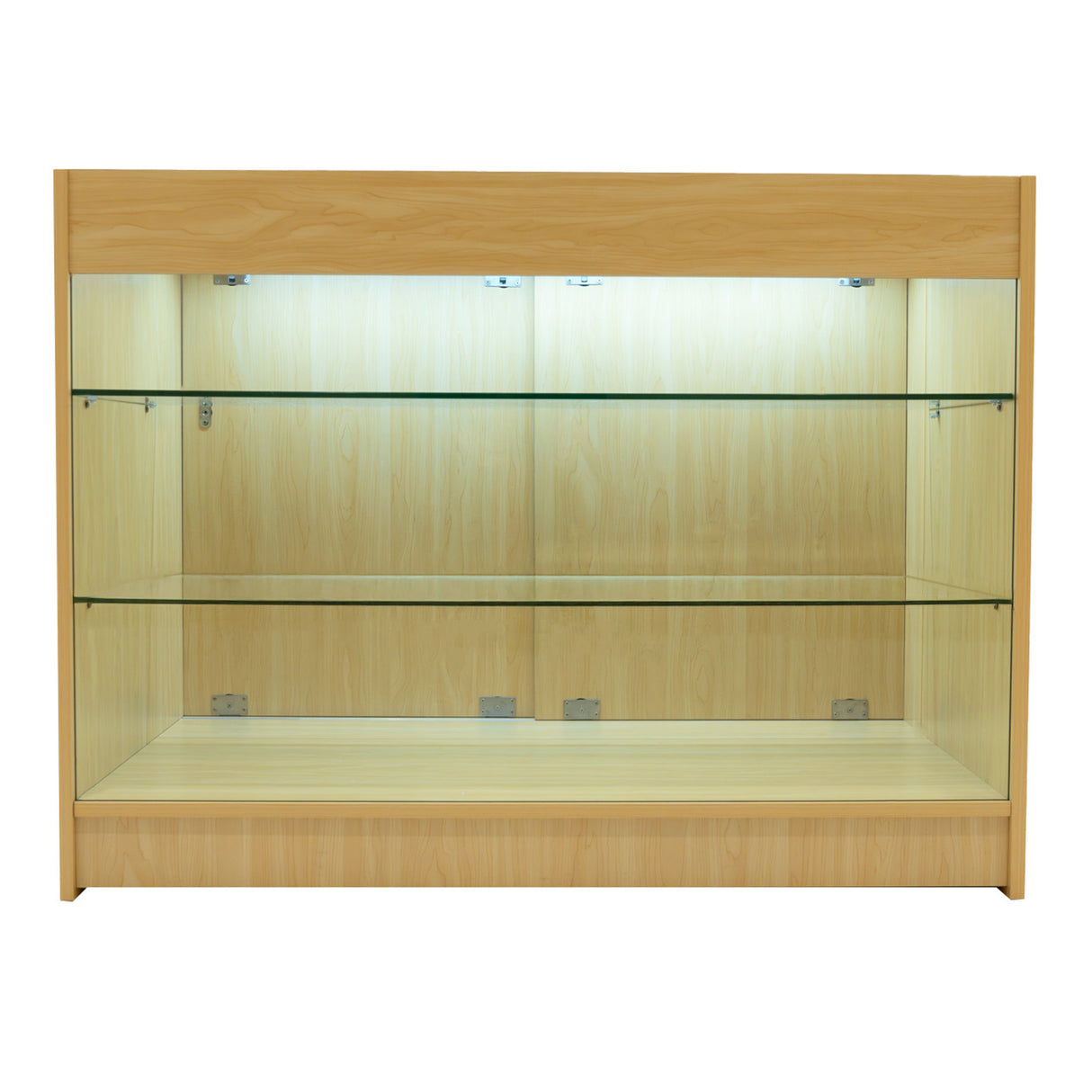 Set Mostradores Comerciales con Luz LED "ARIES" CM60 + 2xK1200 + TB60 – Arce